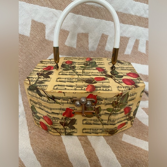 Wooden Box Purse Vintage - Picture 1 of 3